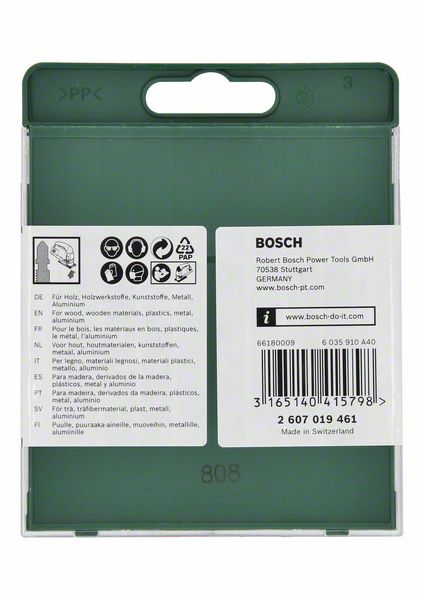 Robert Bosch Power Tools GmbH 10-piece saw blade box, wood/metal/plastic (T-shank)