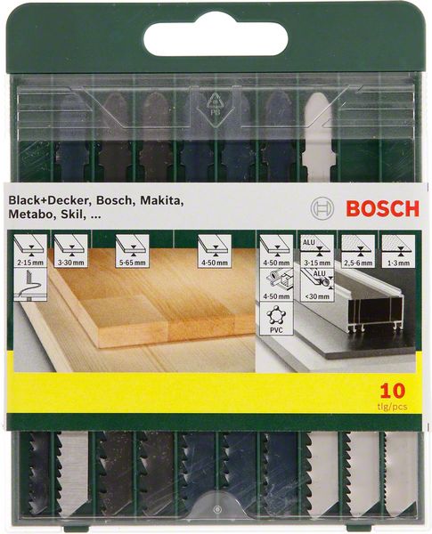 Robert Bosch Power Tools GmbH 10-piece saw blade box, wood/metal/plastic (T-shank) - Image 3