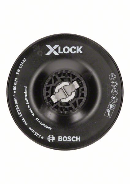 Robert Bosch Power Tools GmbH X-LOCK Backing Pad 125 mm hard. For small angle grinders - Image 2