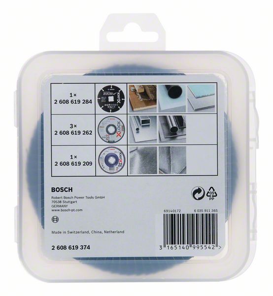 Robert Bosch Power Tools GmbH X-LOCK 125mm kit cutting & flap disc, CMW. For small angle grinders - Image 2