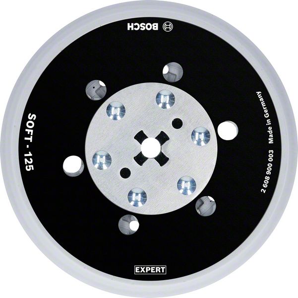 Robert Bosch Power Tools GmbH EXPERT Multihole Backing Pads Universal 125 mm, Soft. For random orbital sanders