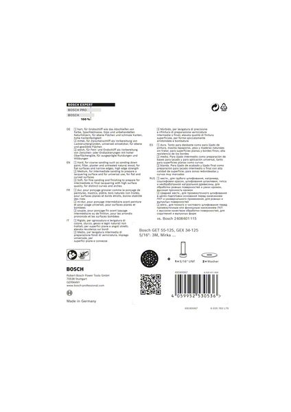 Robert Bosch Power Tools GmbH EXPERT Multihole Backing Pads Universal 125 mm, Soft. For random orbital sanders - Image 3