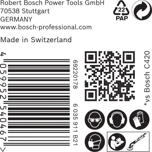 Robert Bosch Power Tools GmbH EXPERT M480 Sanding Net for Drywall Sanders 225 mm, G 100, 25-pc. For drywall sanders - Image 5