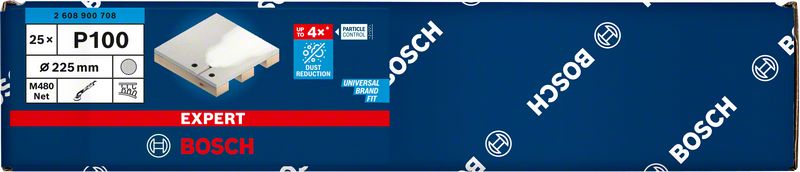 Robert Bosch Power Tools GmbH EXPERT M480 Sanding Net for Drywall Sanders 225 mm, G 100, 25-pc. For drywall sanders - Image 2