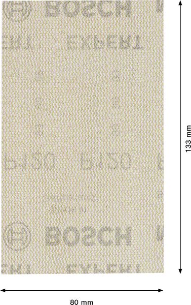 Robert Bosch Power Tools GmbH EXPERT M480 Sanding Net for Orbital Sanders 80 x 133 mm, G 120, 10-pc. For orbital sanders - Image 3