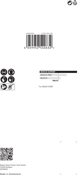 Robert Bosch Power Tools GmbH EXPERT M480 Sanding Net for Orbital Sanders 93 x 186 mm, G 120, 10-pc. For orbital sanders - Image 5