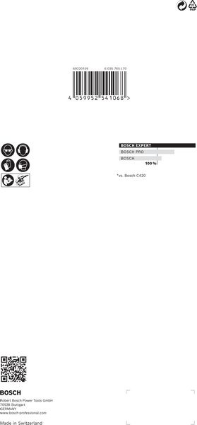 Robert Bosch Power Tools GmbH EXPERT M480 Sanding Net for Orbital Sanders 115 x 230 mm, G 320, 10-pc. For orbital sanders - Image 5