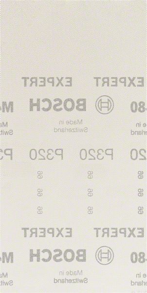 Robert Bosch Power Tools GmbH EXPERT M480 Sanding Net for Orbital Sanders 115 x 230 mm, G 320, 10-pc. For orbital sanders