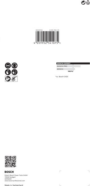 Robert Bosch Power Tools GmbH EXPERT M480 Sanding Net for Orbital Sanders 115 x 230 mm, G 400, 10-pc. For orbital sanders - Image 5