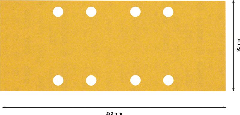 Robert Bosch Power Tools GmbH EXPERT C470 Sandpaper with 8 holes for Orbital Sanders 93 x 230 mm, G 240 10-pc. For orbital sanders - Image 3