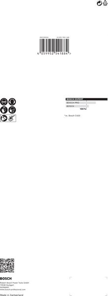Robert Bosch Power Tools GmbH EXPERT C470 Sandpaper with 14 holes for Orbital Sanders 115 x 280 mm, G 180 10-pc. For orbital sanders - Image 5