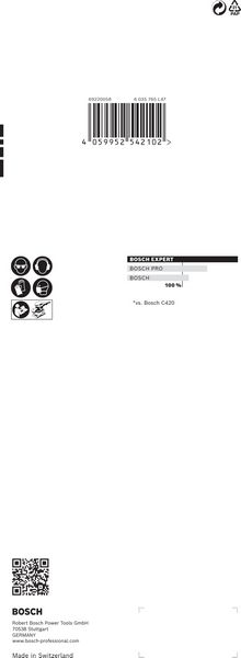 Robert Bosch Power Tools GmbH EXPERT C470 Sandpaper with 8 holes for Orbital Sanders 93 x 230 mm, G 320 10-pc. For orbital sanders - Image 5