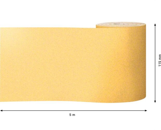 Robert Bosch Power Tools GmbH EXPERT C470 Sandpaper Roll for Handsanding 115 mm, 5 m, G 120. For hand sanding - Image 3