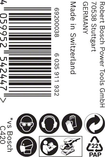 Robert Bosch Power Tools GmbH EXPERT C470 Sandpaper Roll for Handsanding 93 mm, 5 m, G 180. For hand sanding - Image 4