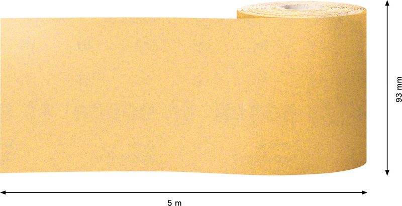 Robert Bosch Power Tools GmbH EXPERT C470 Sandpaper Roll for Handsanding 93 mm, 5 m, G 180. For hand sanding - Image 3