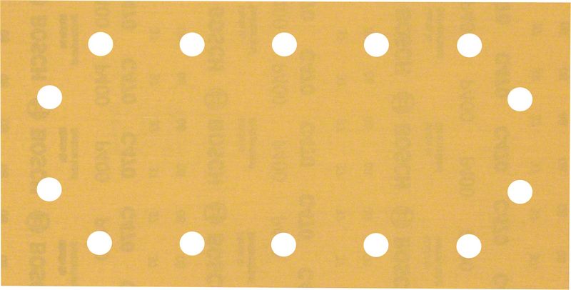 Robert Bosch Power Tools GmbH EXPERT C470 Sandpaper with 14 holes for Orbital Sanders 115 x 230 mm, G 400 50-pc. For orbital sanders