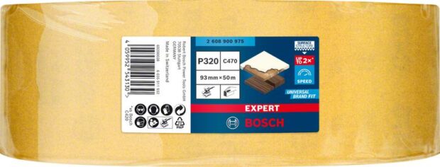 Robert Bosch Power Tools GmbH EXPERT C470 Sandpaper Roll for Handsanding 93 mm x 50 m, G 320. For hand sanding - Image 2