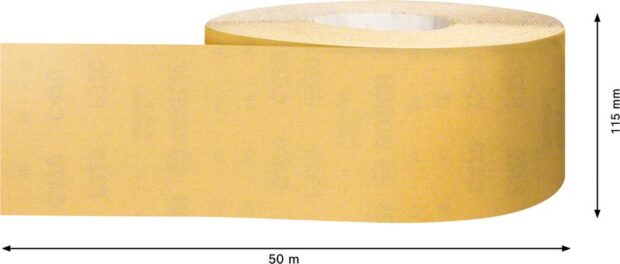 Robert Bosch Power Tools GmbH EXPERT C470 Sandpaper Roll for Handsanding 115 mm x 50 m, G 320. For hand sanding - Image 3