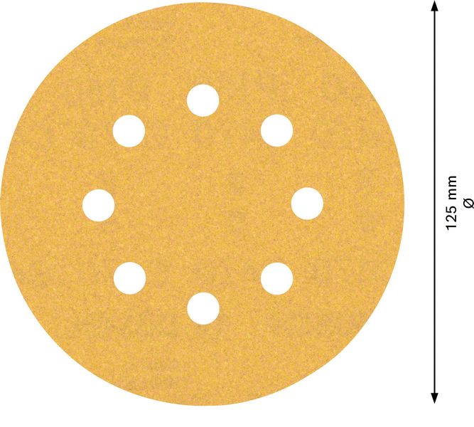 Robert Bosch Power Tools GmbH EXPERT C470 Sandpaper with 8 holes for Random Orbital Sanders 125 mm, G 150 50-pc. For random orbital sanders - Image 3