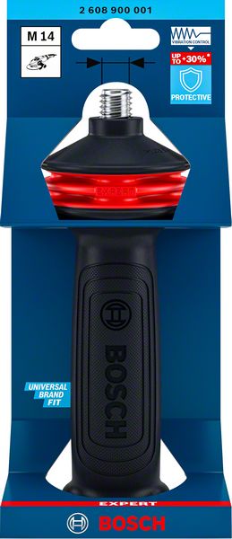 Robert Bosch Power Tools GmbH EXPERT Handle for Vibration Control M14 Angle Grinder 169 x 69 mm. For small angle grinders - Image 2