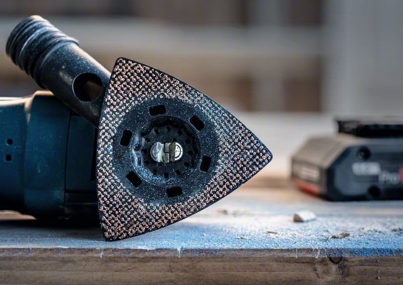 Robert Bosch Power Tools GmbH EXPERT Sanding Plate AVZ 90 RT6 Multitool Blade 90 mm. For oscillating multitools - Image 17