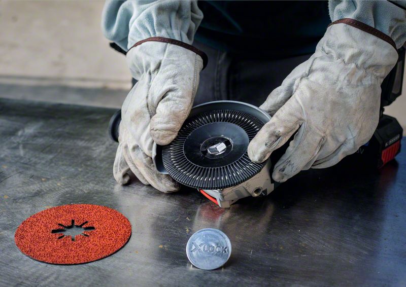 Robert Bosch Power Tools GmbH EXPERT R781 Prisma Ceramic Fibre Disc 180 mm, 22.23 mm, G 60. For large angle grinders with locking nut - Image 10