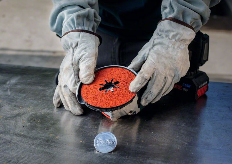 Robert Bosch Power Tools GmbH EXPERT R781 Prisma Ceramic Fibre Disc 180 mm, 22.23 mm, G 60. For large angle grinders with locking nut - Image 11