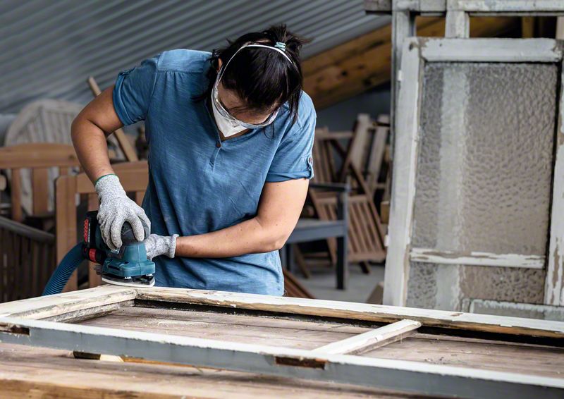 Robert Bosch Power Tools GmbH EXPERT C470 Sandpaper with 14 holes for Orbital Sanders 115 x 230 mm, G 320 50-pc. For orbital sanders - Image 10