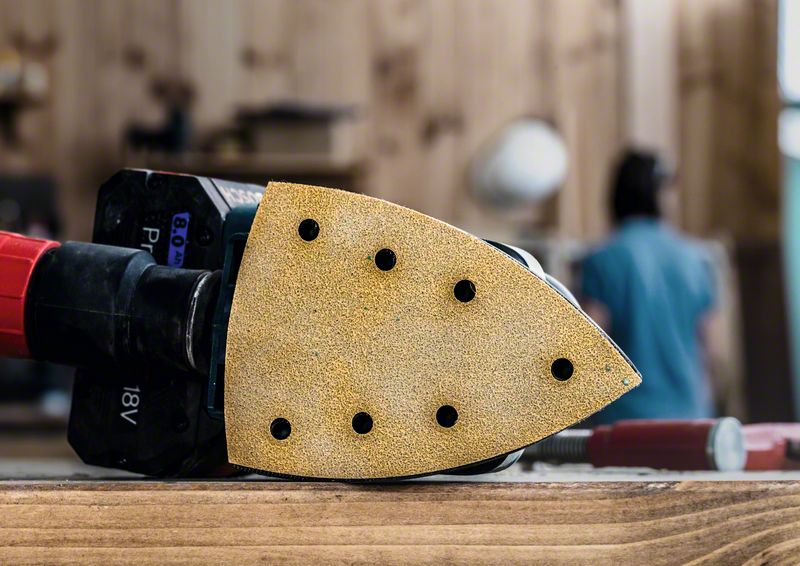 Robert Bosch Power Tools GmbH EXPERT C470 Sandpaper with 14 holes for Orbital Sanders 115 x 230 mm, G 180 50-pc. For orbital sanders - Image 14