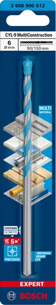 Robert Bosch Power Tools GmbH EXPERT CYL-9 MultiConstruction Drill Bit 6 x 90 x 150 mm. For impact drill/drivers - Image 3