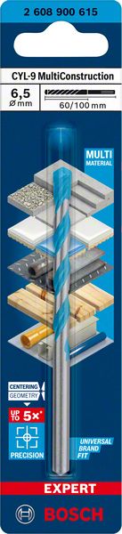 Robert Bosch Power Tools GmbH EXPERT CYL-9 MultiConstruction Drill Bit 6.5 x 60 x 100 mm. For impact drill/drivers - Image 3