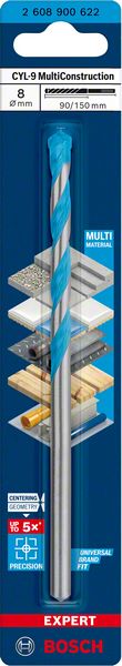 Robert Bosch Power Tools GmbH EXPERT CYL-9 MultiConstruction Drill Bit 8 x 90 x 150 mm. For impact drill/drivers - Image 3