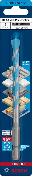 Robert Bosch Power Tools GmbH EXPERT HEX-9 MultiConstruction Drill Bit 7 x 90 x 150 mm. For rotary drills/drivers - Image 3