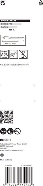 Robert Bosch Power Tools GmbH EXPERT Self Cut Speed Spade Drill Bit 19 x 400 mm. For rotary drills/drivers - Image 2