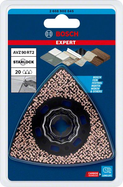 Robert Bosch Power Tools GmbH EXPERT Sanding Plate AVZ 90 RT2 Multitool Blade 90 mm. For oscillating multitools - Image 4