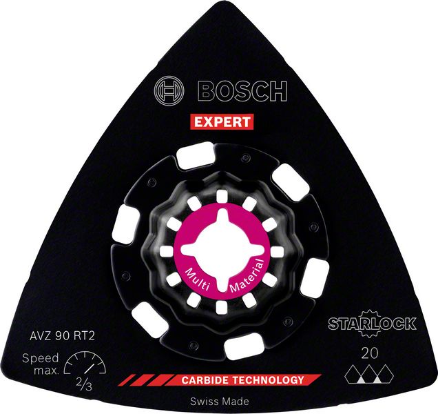Robert Bosch Power Tools GmbH EXPERT Sanding Plate AVZ 90 RT2 Multitool Blade 90 mm, 10-pc. For oscillating multitools - Image 2