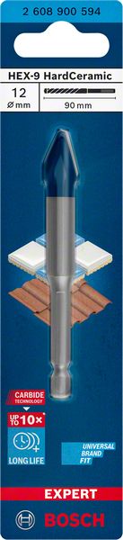 Robert Bosch Power Tools GmbH EXPERT HEX-9 HardCeramic Drill Bit 12 x 90 mm. For rotary drills/drivers - Image 3