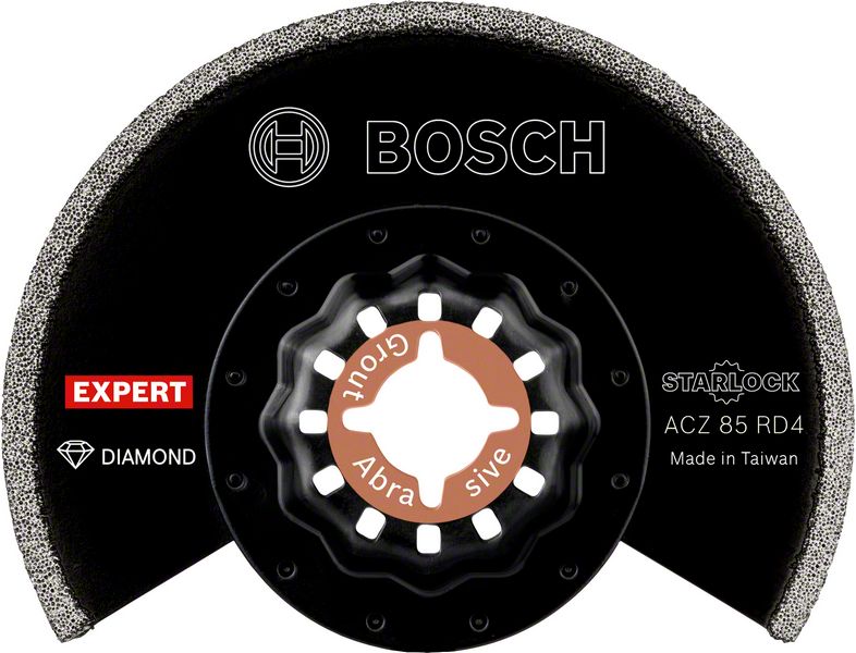 Robert Bosch Power Tools GmbH EXPERT Grout Segment Blade ACZ 85 RD4 Multitool Blade 85 mm 10-pc. For oscillating multitools
