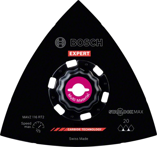 Robert Bosch Power Tools GmbH EXPERT Sanding Plate MAVZ 116 RT2 Multitool Blade 116 mm. For oscillating multitools - Image 2