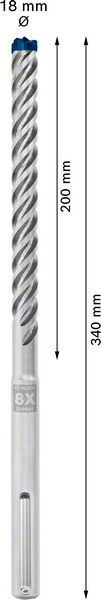 Robert Bosch Power Tools GmbH EXPERT SDS max-8X Hammer Drill Bit 18 x 200 x 340 mm. For rotary hammer drills - Image 4