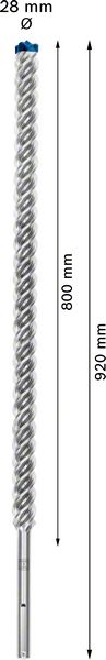 Robert Bosch Power Tools GmbH EXPERT SDS max-8X Hammer Drill Bit 28 x 800 x 920 mm. For rotary hammer drills - Image 4
