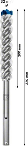 Robert Bosch Power Tools GmbH EXPERT SDS max-8X Hammer Drill Bit 32 x 200 x 320 mm. For rotary hammer drills - Image 4