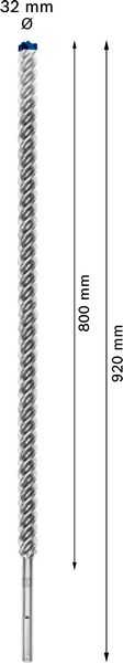 Robert Bosch Power Tools GmbH EXPERT SDS max-8X Hammer Drill Bit 32 x 800 x 920 mm. For rotary hammer drills - Image 4
