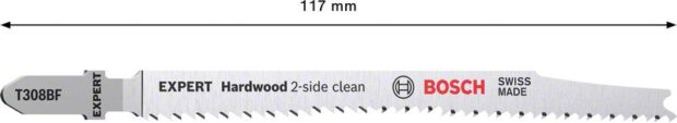 Robert Bosch Power Tools GmbH EXPERT Hardwood 2-side clean T 308 BF Jigsaw Blade 25-pc. For jigsaws - Image 3