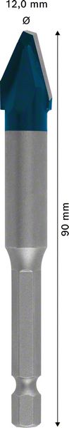 Robert Bosch Power Tools GmbH EXPERT HEX-9 HardCeramic Drill Bit 12 x 90 mm. For rotary drills/drivers - Image 4