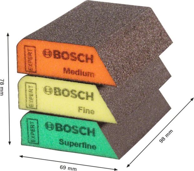 Robert Bosch Power Tools GmbH EXPERT S470 Combi Block 69 x 97 x 26 mm, M, F, SF 3-pc. For hand sanding - Image 3