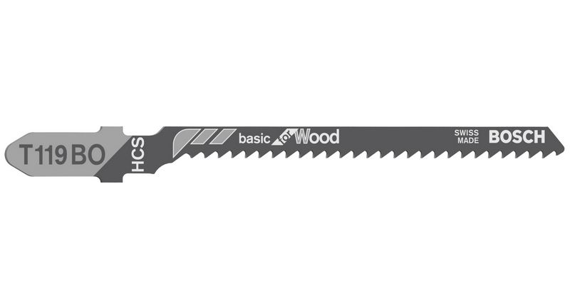 Robert Bosch Power Tools GmbH Jigsaw blade T 119 BO. For jigsaws