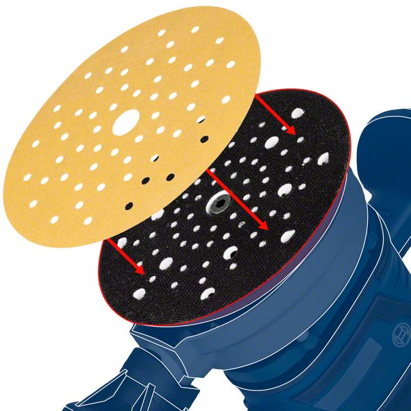 Robert Bosch Power Tools GmbH EXPERT M480 Sanding Net for Orbital Sanders 80 x 133 mm, G 120, 10-pc. For orbital sanders - Image 16