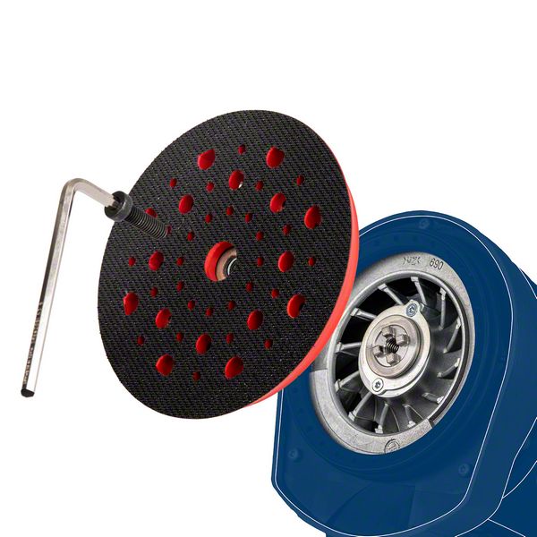 Robert Bosch Power Tools GmbH EXPERT Multihole Backing Pads Universal 125 mm, Hard. For random orbital sanders - Image 19