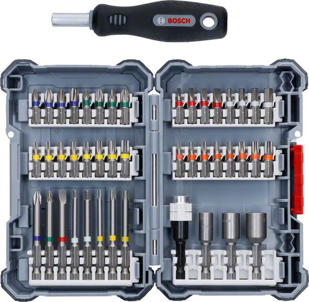 Robert Bosch Power Tools GmbH 45-piece Customisable Screwdriver Bit Set. For rotary drills/drivers